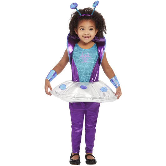 Disfraz de Alien Azul Peque para niña