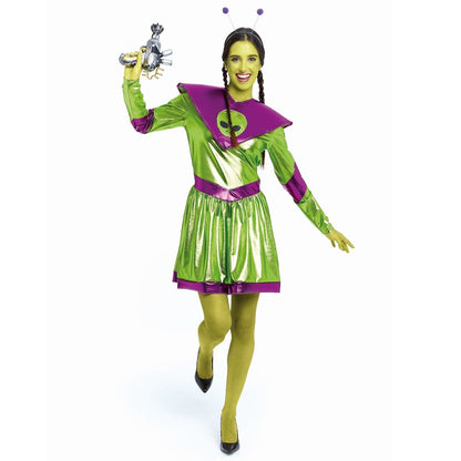 Disfraz de Alien Verde para mujer