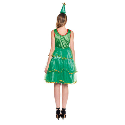 Disfraz de Árbol Navidad Verde para mujer