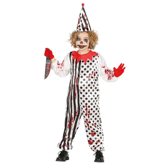 Disfraz de Payaso Arlequín Sangriento para niño