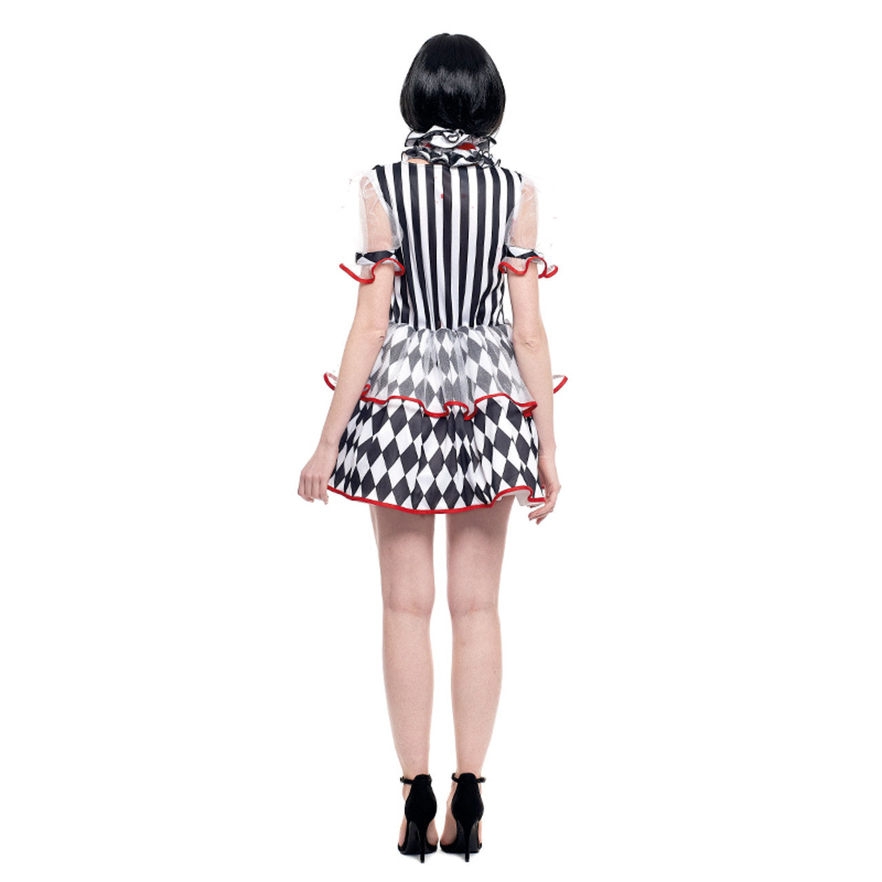 Disfraz de Arlequín Sangriento Rombos para mujer