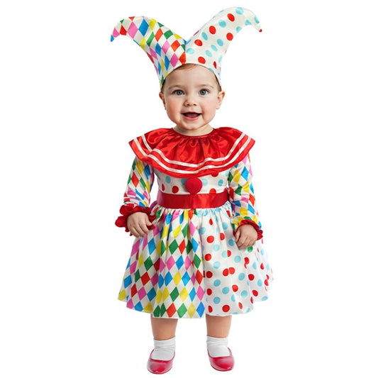 Disfraz de Arlequín Vestido Topos para bebé