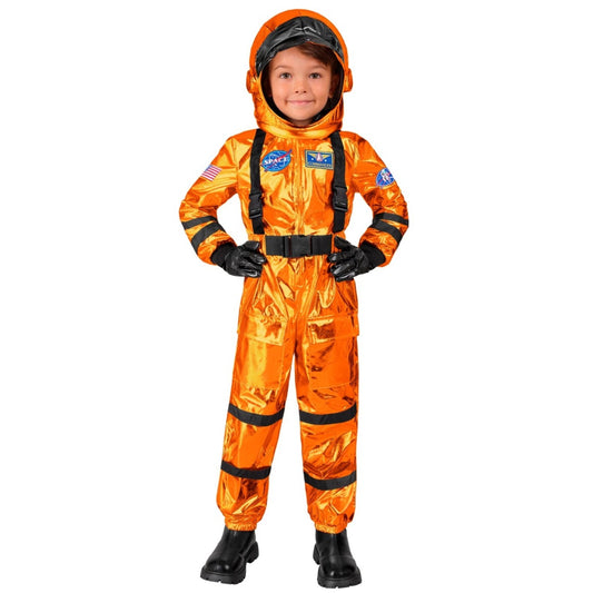 Disfraz de Astronauta Space Naranja infantil