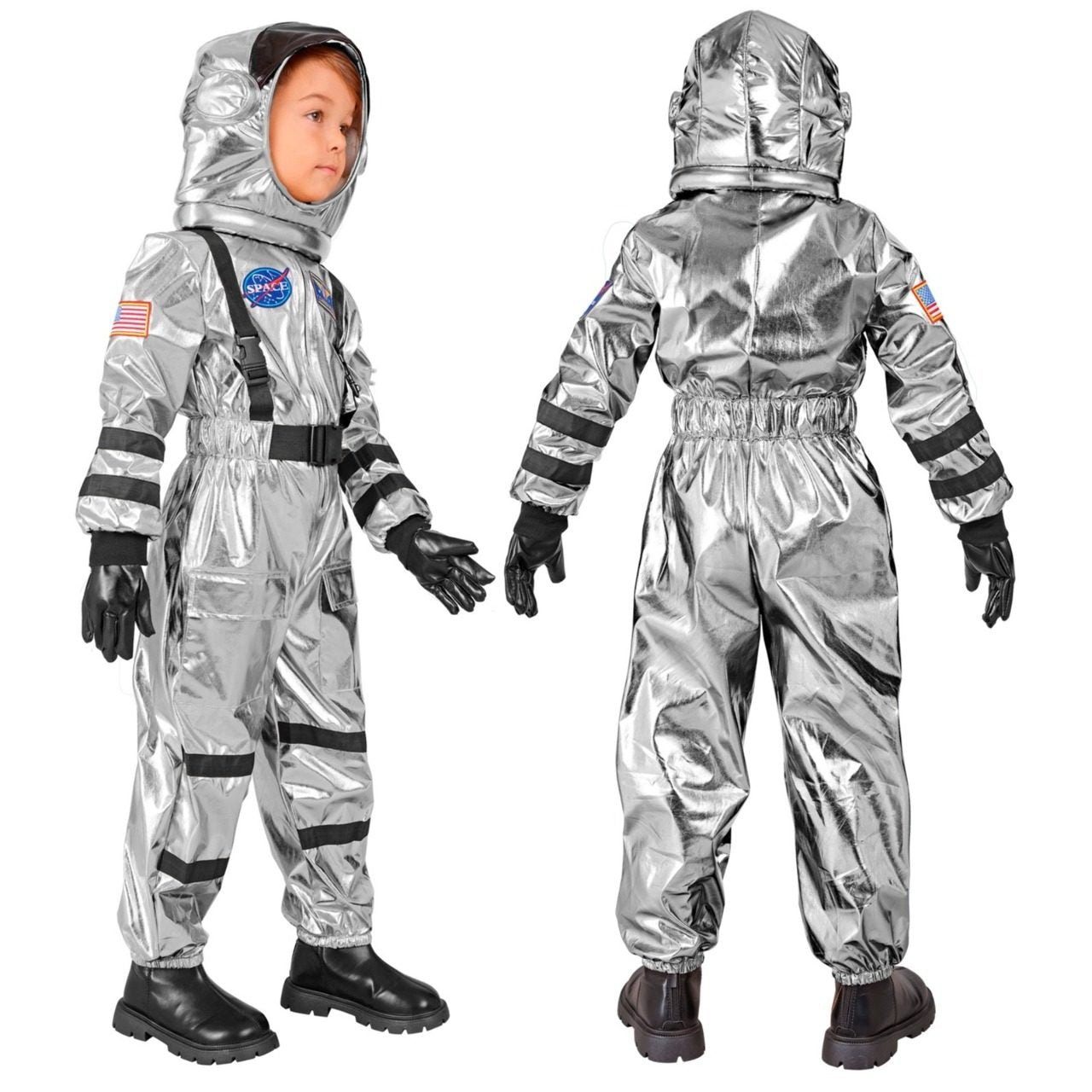 Disfraz de Astronauta Space Plata infantil