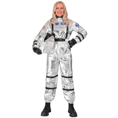 Disfraz de Astronauta Space Plata para mujer