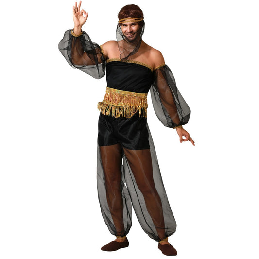 Disfraz de Bailarina Árabe Negro para hombre