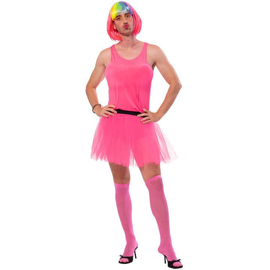 Disfraz de Bailarina Fucsia para hombre
