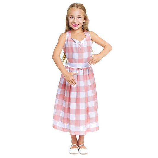 Disfraz de Barbie  Vichy para niña