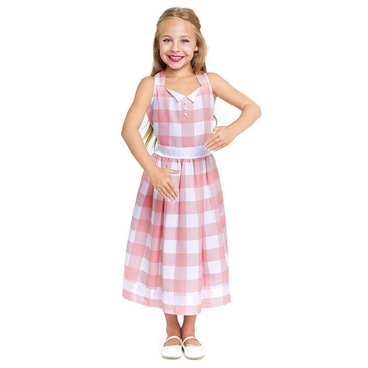 Disfraz de Barbie  Vichy para niña
