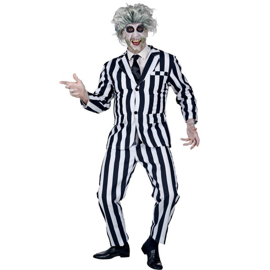 Disfraz de Fantasma Rayas Bicolor para hombre
