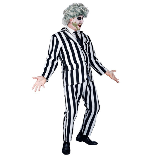 Disfraz de Fantasma Rayas Bicolor para hombre
