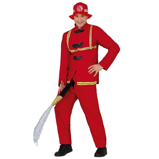 Disfraz de Bombero con Manguera para adulto