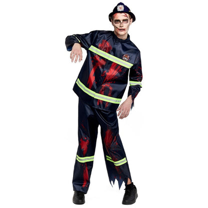 Disfraz de Bombero Zombie para hombre