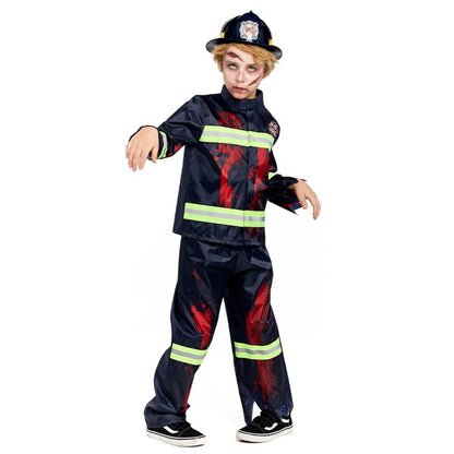 Disfraz de Bombero Zombie para niño
