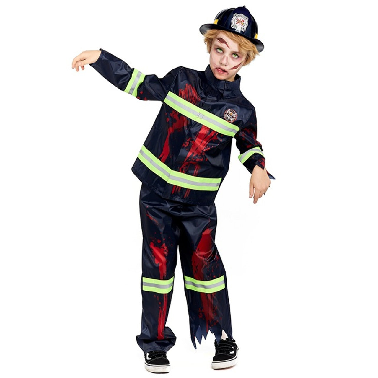 Disfraz de Bombero Zombie para niño