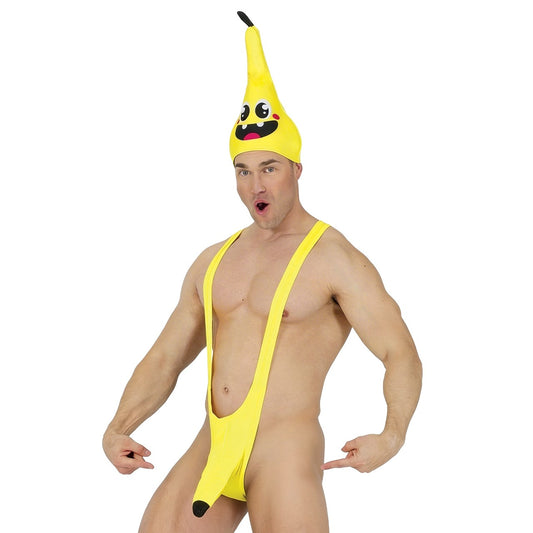 Disfraz de Borat Mankini Plátano para adulto