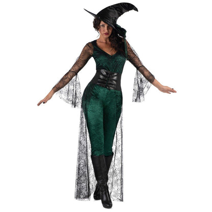 Disfraz de Bruja Aquelarre Verde para mujer