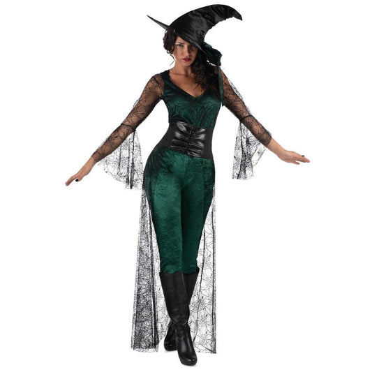 Disfraz de Bruja Aquelarre Verde para mujer