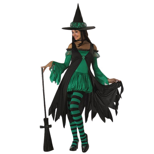 Disfraz de Bruja Esmeralda Verde para mujer