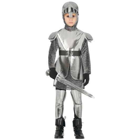 Disfraz de Caballero Medieval Plata para niño