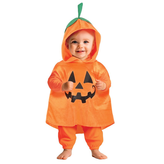 Disfraz de Calabaza Poncho para bebé