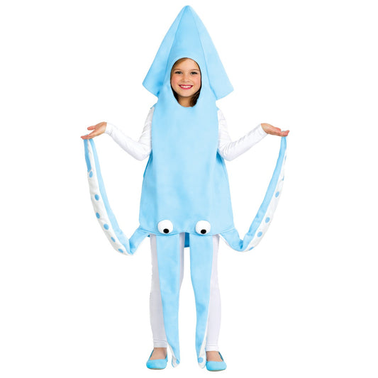 Disfraz de Calamar Azul infantil