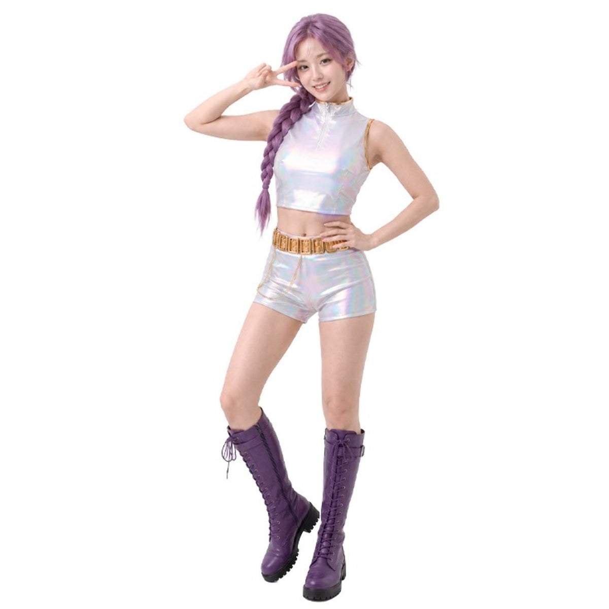 Disfraz de Cantante K-Pop Blanca Basic para mujer