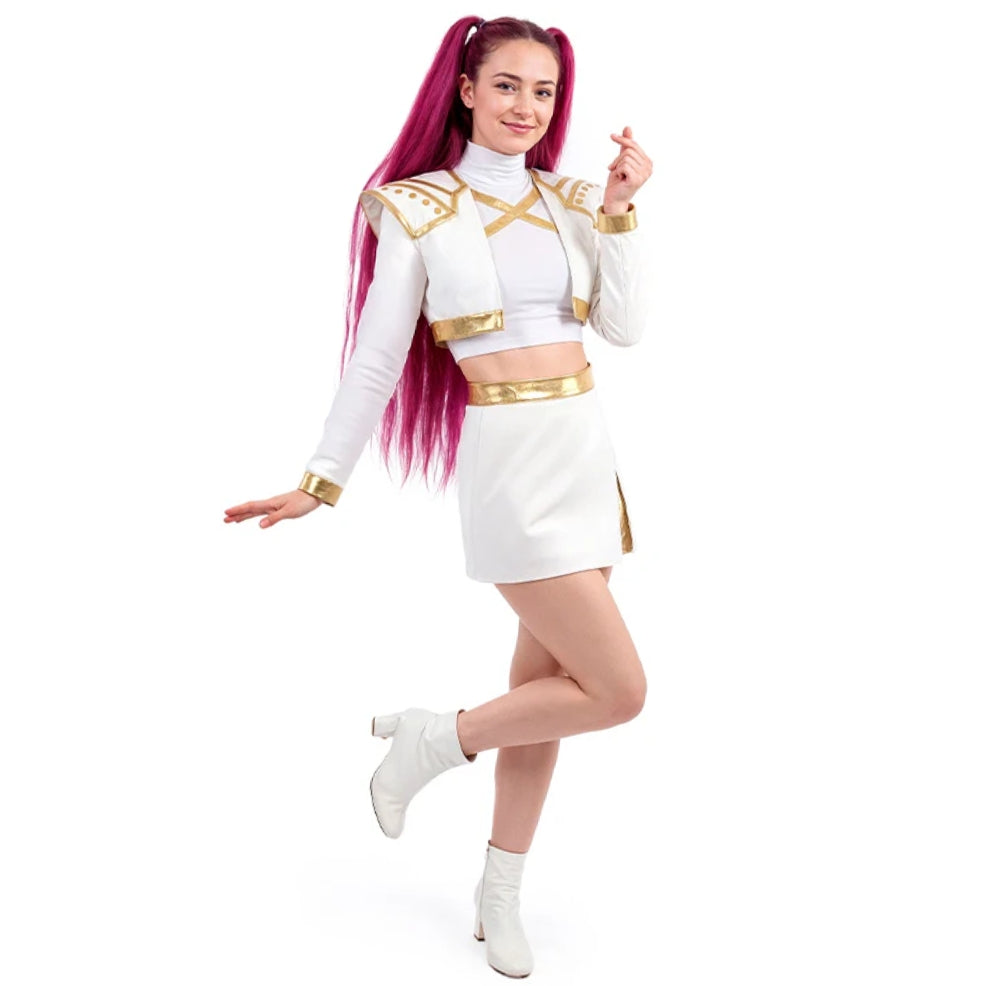 Disfraz de Cantante K-Pop Blanca Deluxe para mujer