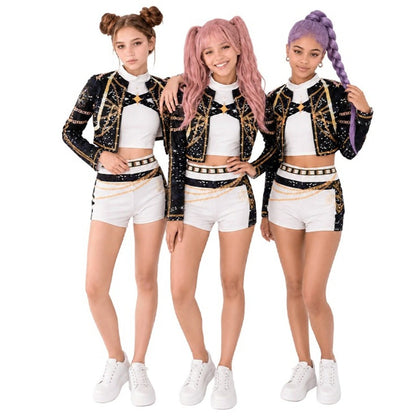 Disfraz de Cantante K-Pop Blanca Luxury para mujer