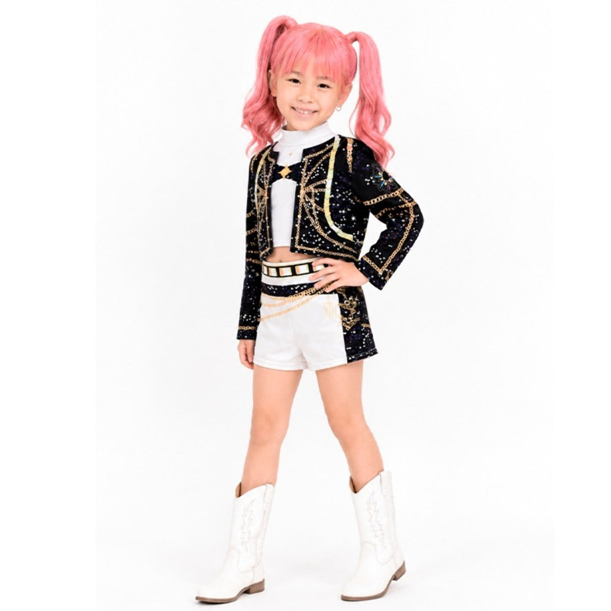 Disfraz de Cantante K-Pop Blanca Luxury para niña
