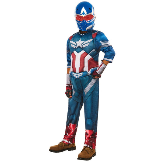 Disfraz de Capitán América™ BNW Deluxe infantil