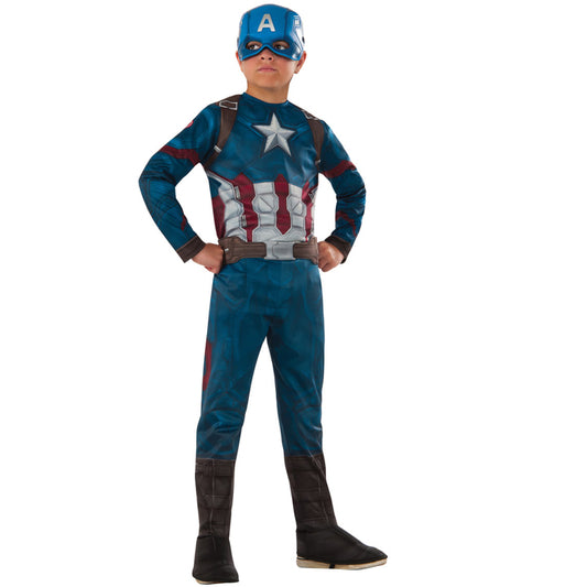 Disfraz de Capitán América™ Deluxe infantil