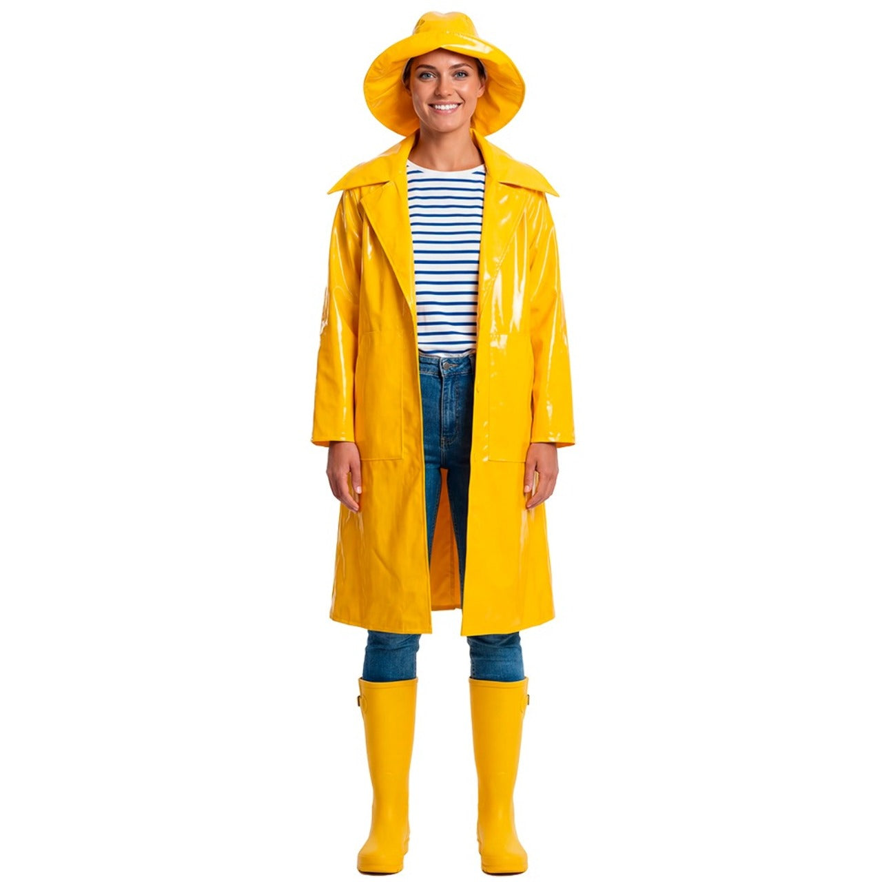 Disfraz de Capitán Pescador Amarillo para adulto