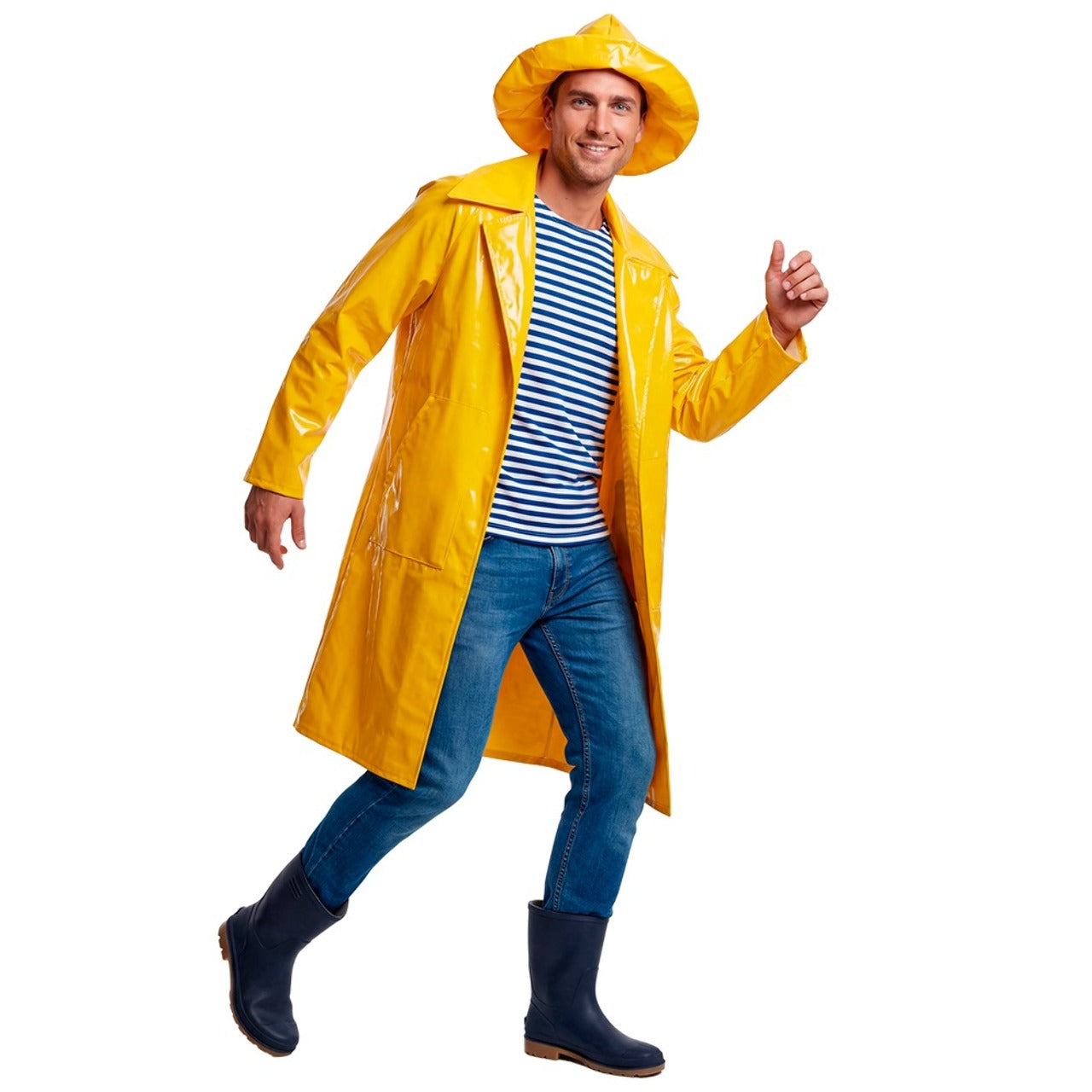 Disfraz de Capitán Pescador Amarillo para adulto