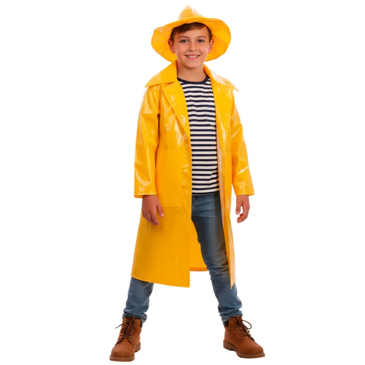 Disfraz de Capitán Pescador Amarillo infantil