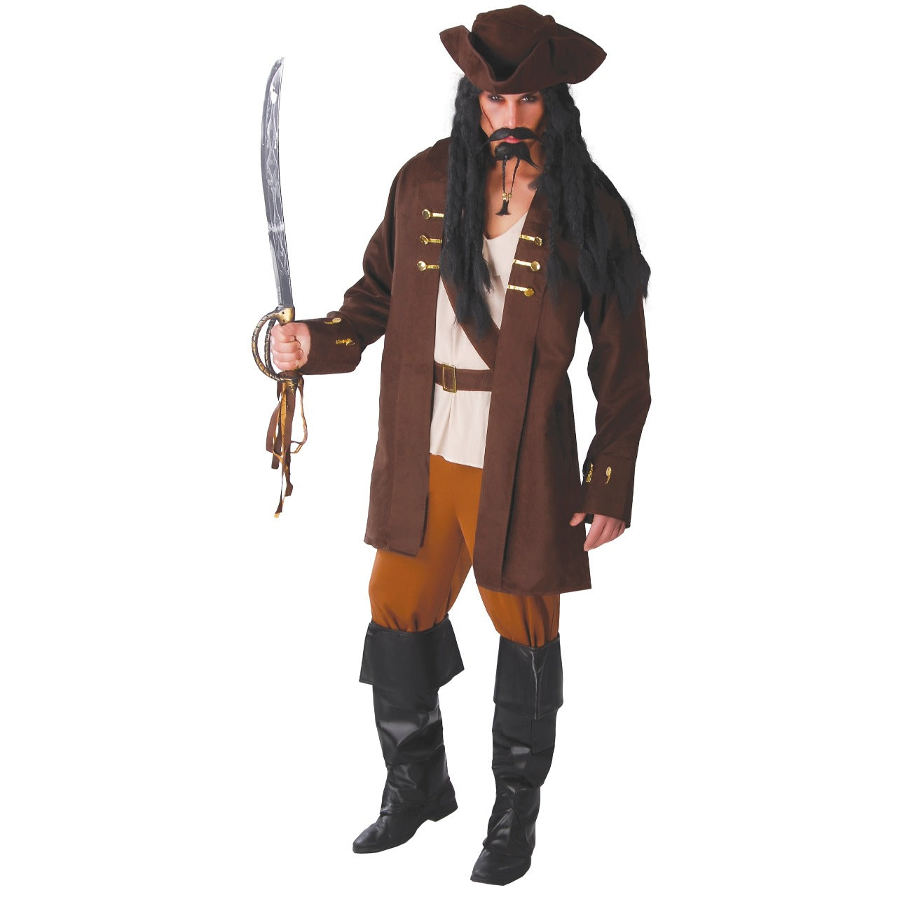 Disfraz de Capitán Pirata del Caribe para hombre