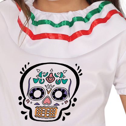 Disfraz de Catrina Colorida para niña