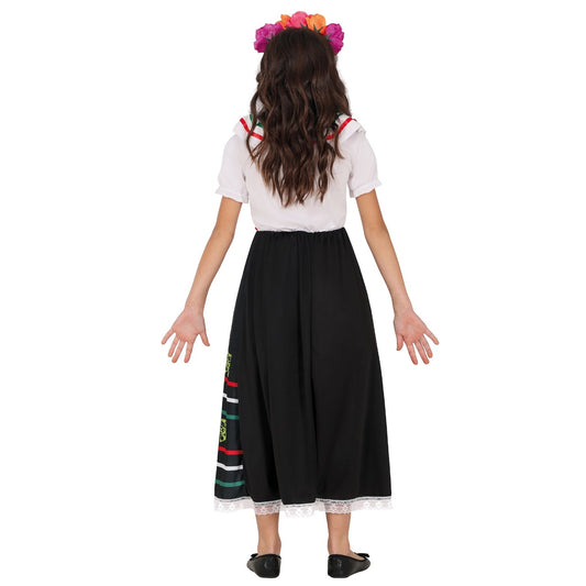 Disfraz de Catrina Colorida para niña