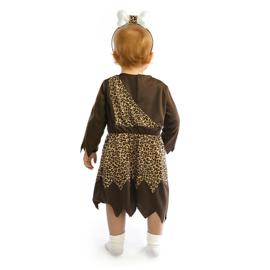 Disfraz de Cavernícola Leopardo Hueso para bebé