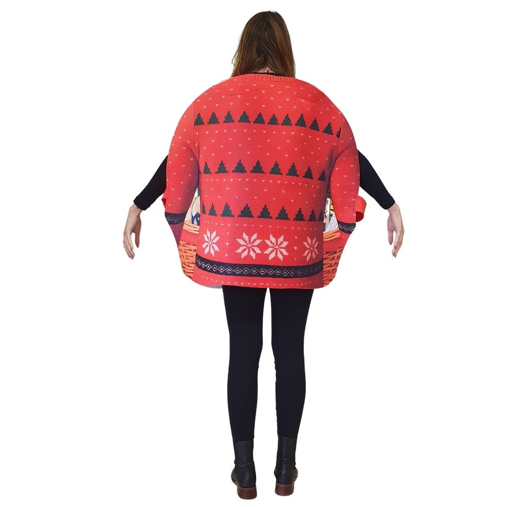 Disfraz de Cesta de Navidad para adulto