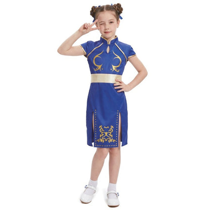 Disfraz de China Chun-Li Street Fighter para niña