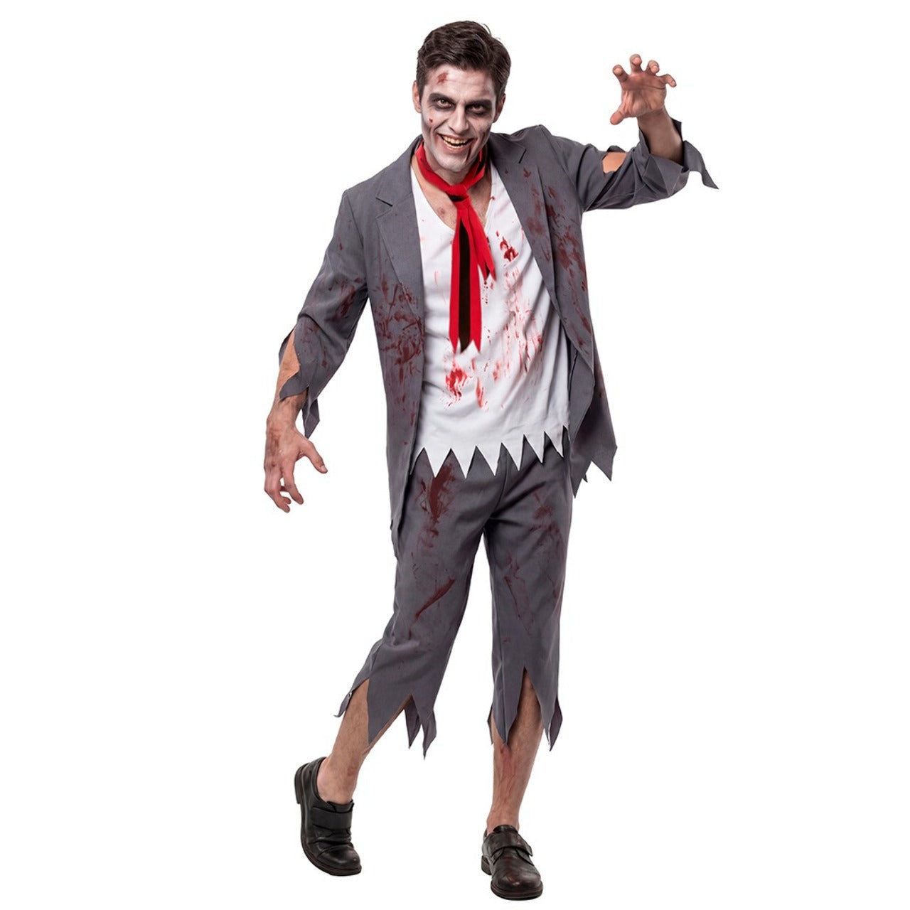 Disfraz de Colegial Zombie con Corbata para hombre