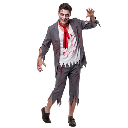 Disfraz de Colegial Zombie con Corbata para hombre