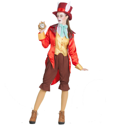 Disfraz de Conejo de Alicia Rojo para mujer