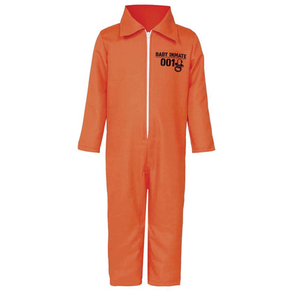 Disfraz de Convicto Americano Naranja para bebé