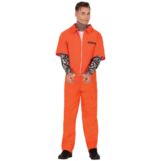 Disfraz de Convicto Americano Tatuado para adulto