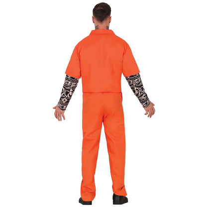 Disfraz de Convicto Americano Tatuado para adulto