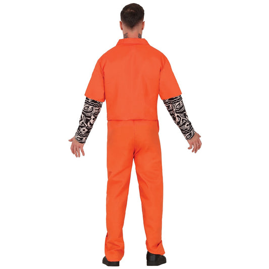 Disfraz de Convicto Americano Tatuado para adulto