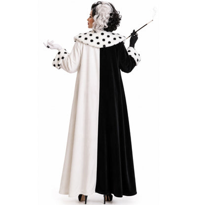 Disfraz de Cruella Abrigo mujer