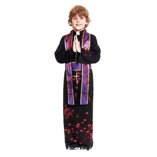 Disfraz de Cura Sangriento para niño